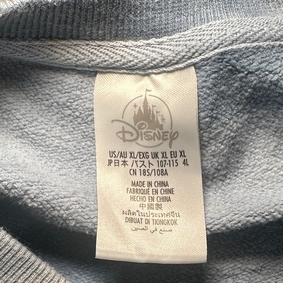 Disney Blue Tie-Dye Crewneck Sweater - Picture 3 of 4